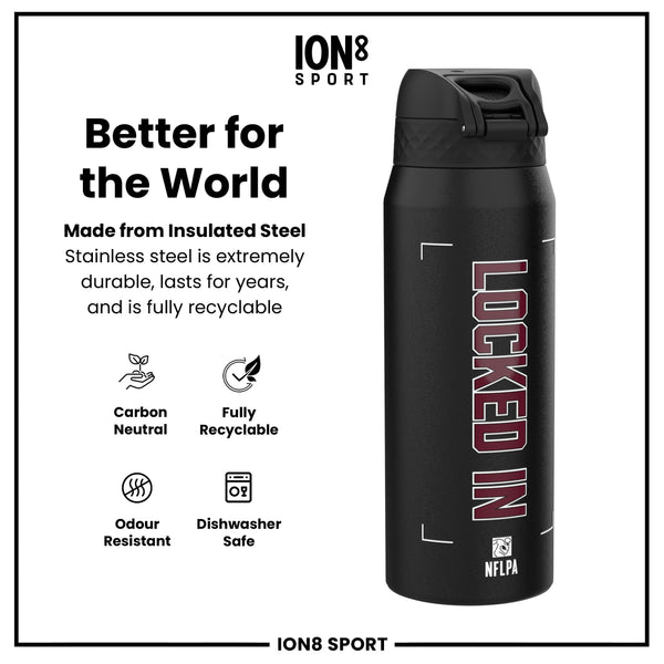 NFL x ION8, Inox isotherme, Locked In Series, Jayden Daniels, 750 ml