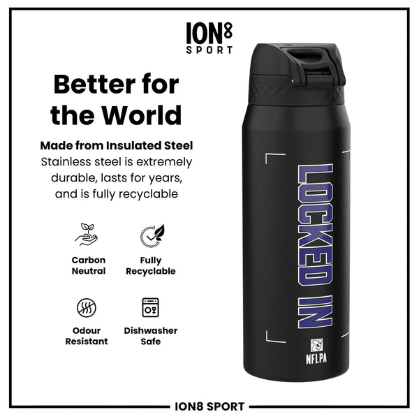 NFL x ION8, Inox isotherme, Locked In Series, Lamar Jackson, 750 ml