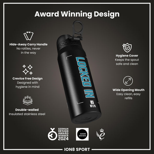 NFL x ION8, Inox isotherme, Locked In Series, Ress-Zammit, 750 ml