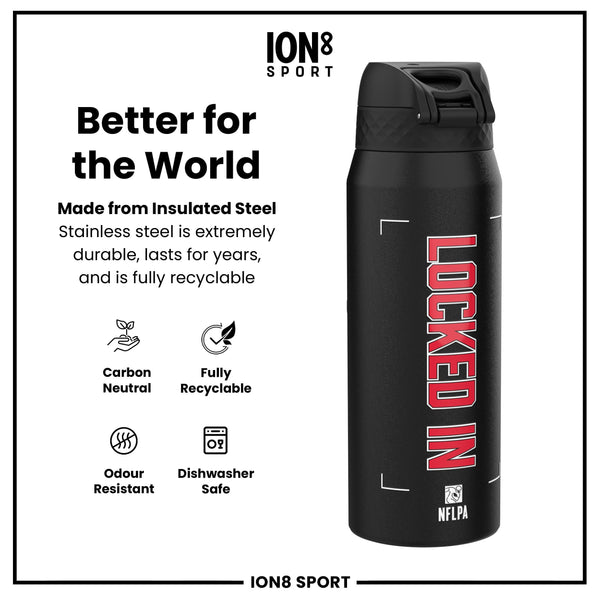 NFL x ION8, Inox isotherme, Locked In Series, Patrick Mahomes, 750 ml