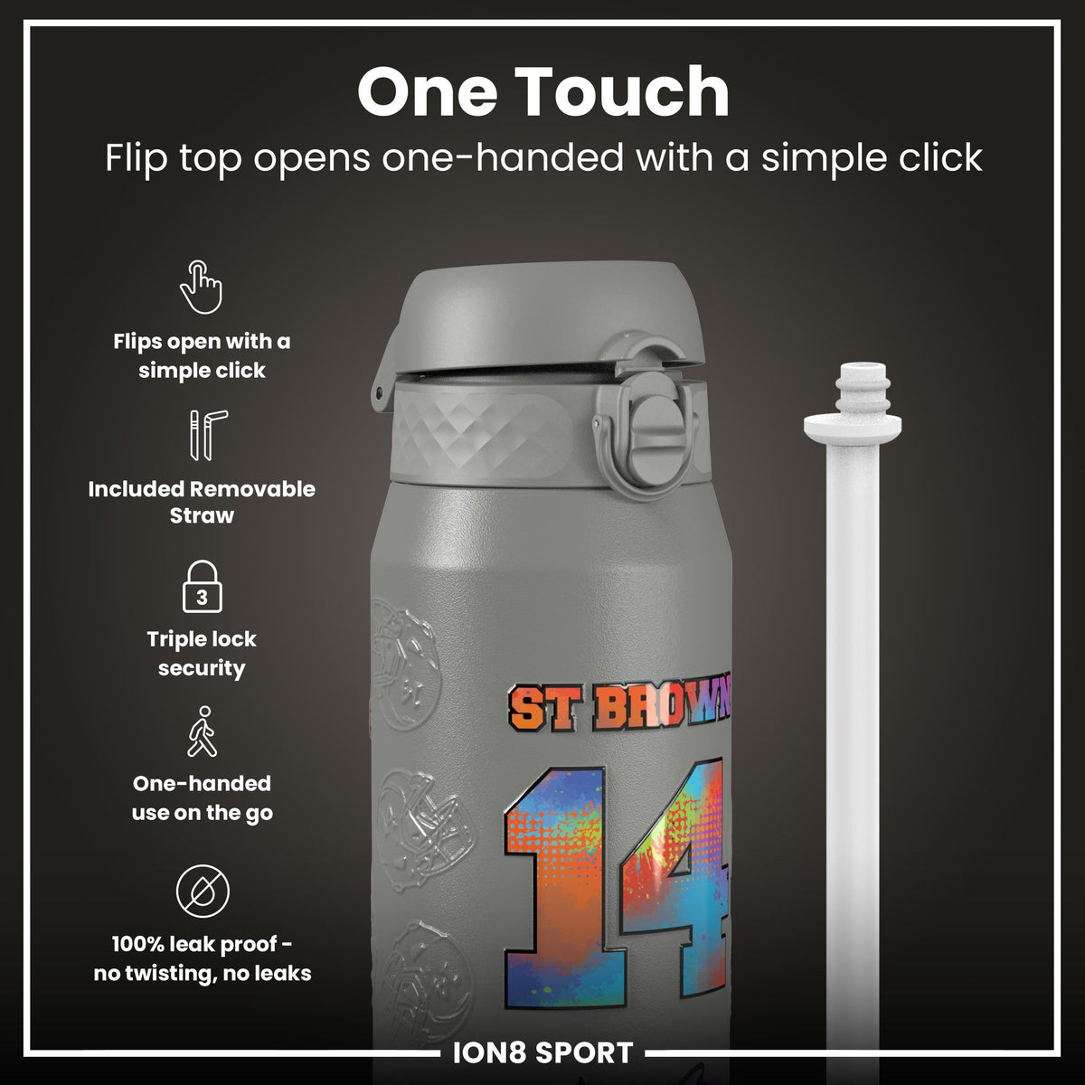 NFL x ION8, Inox isotherme, Signature Series, Amon-Ra, 750 ml