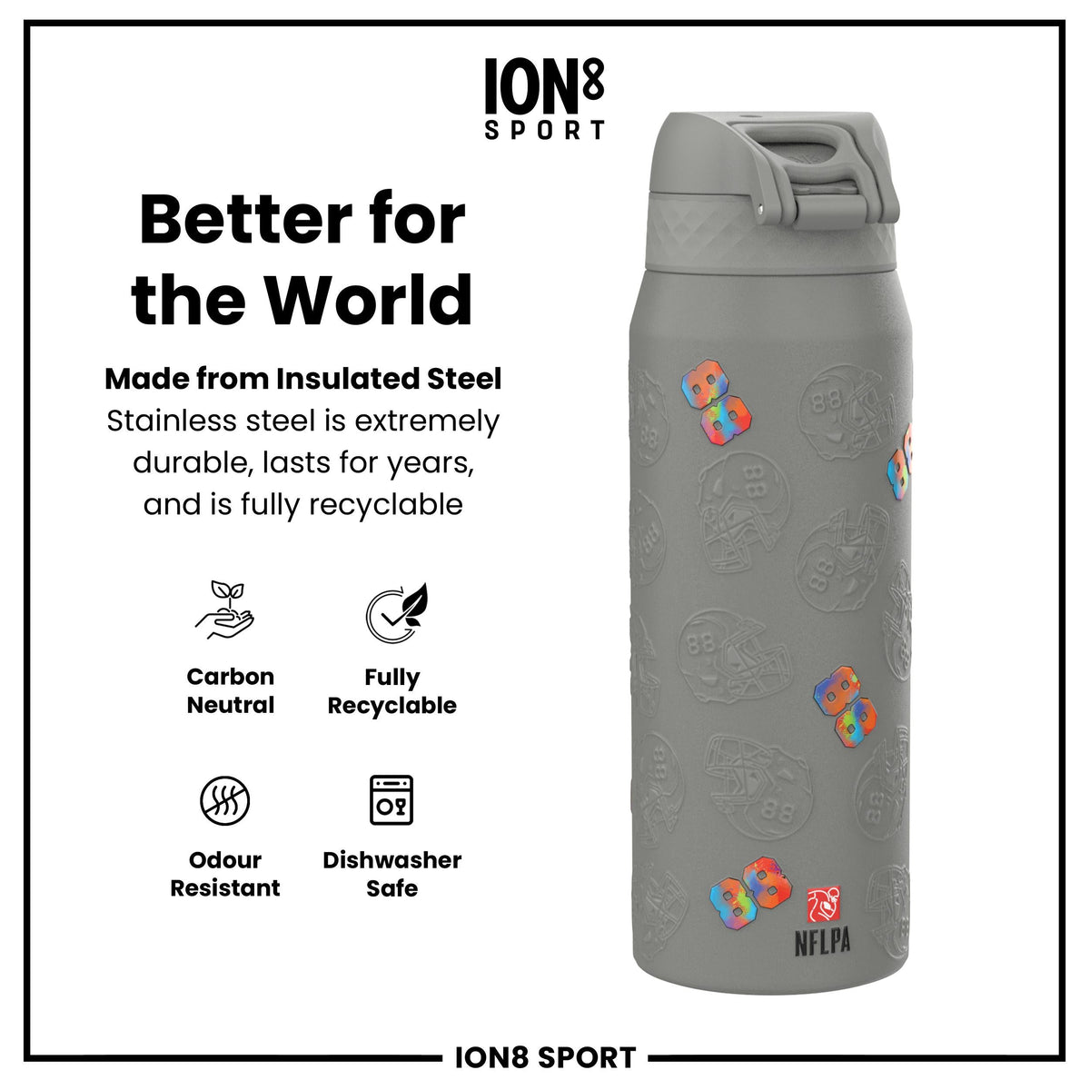 NFL x ION8, Inox isotherme, Signature Series, CeeDee Lamb, 750 ml