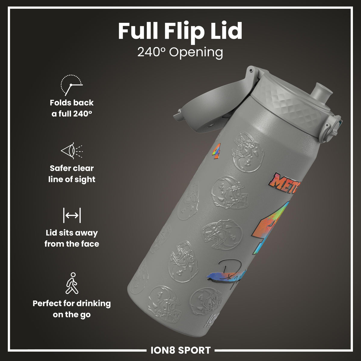NFL x ION8, Inox isotherme, Signature Series, DK Metcalf, 750 ml