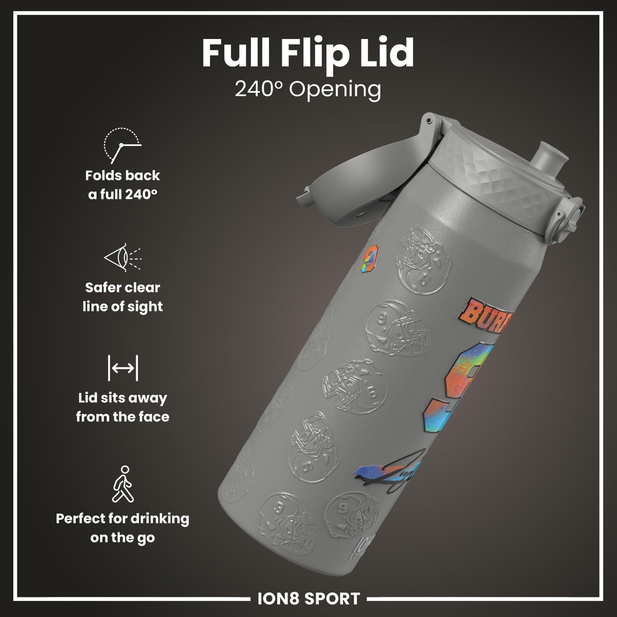 NFL x ION8, Inox isotherme, Signature Series, Joe Burrow, 750 ml