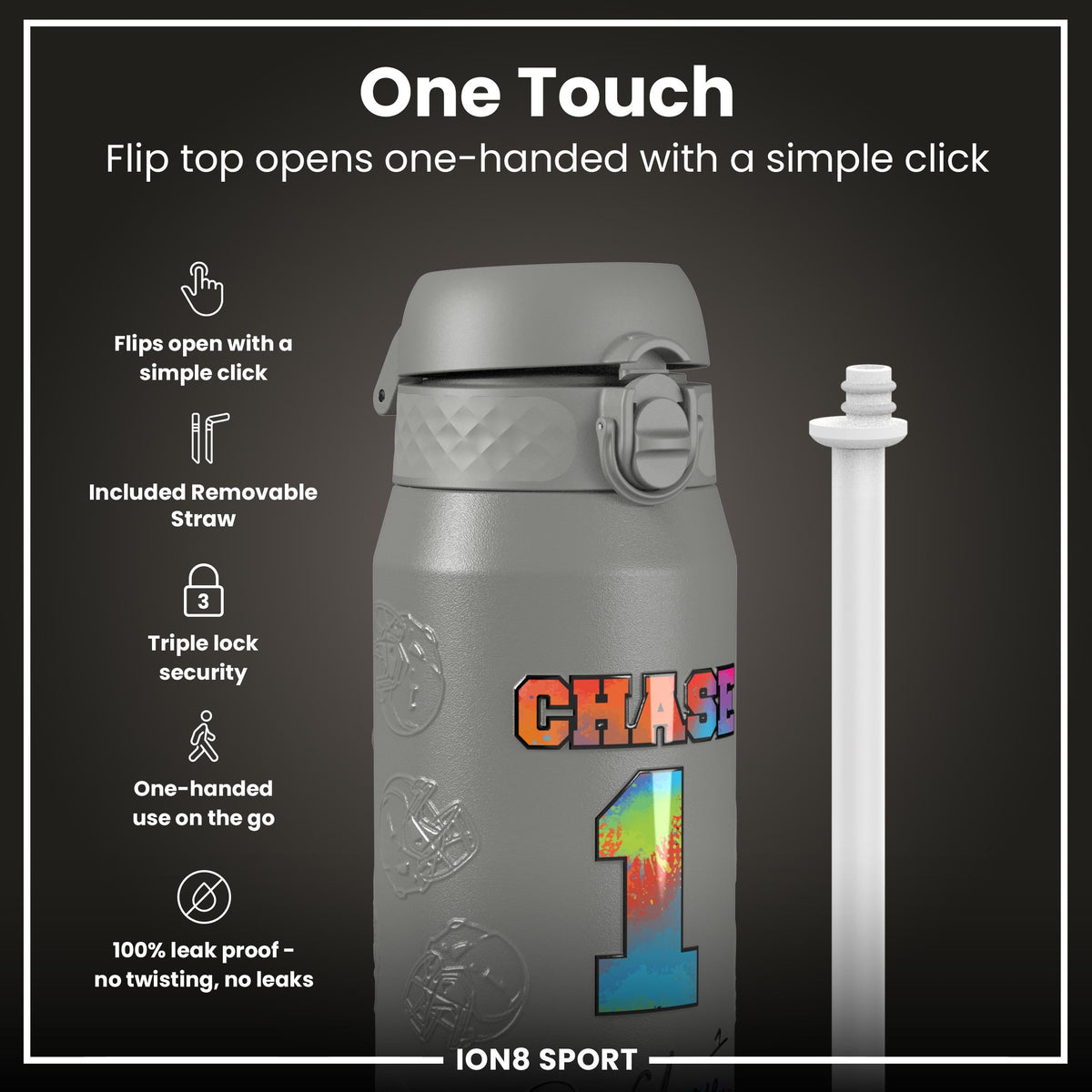 NFL x ION8, Inox isotherme, Signature Series, Ja'Marr Chase, 750 ml