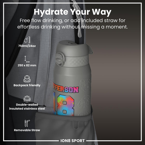 NFL x ION8, Inox isotherme, Signature Series, Justin Jefferson, 750 ml