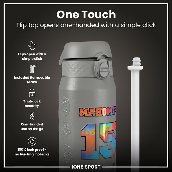 NFL x ION8, Inox isotherme, Signature Series, Patrick Mahomes, 750 ml