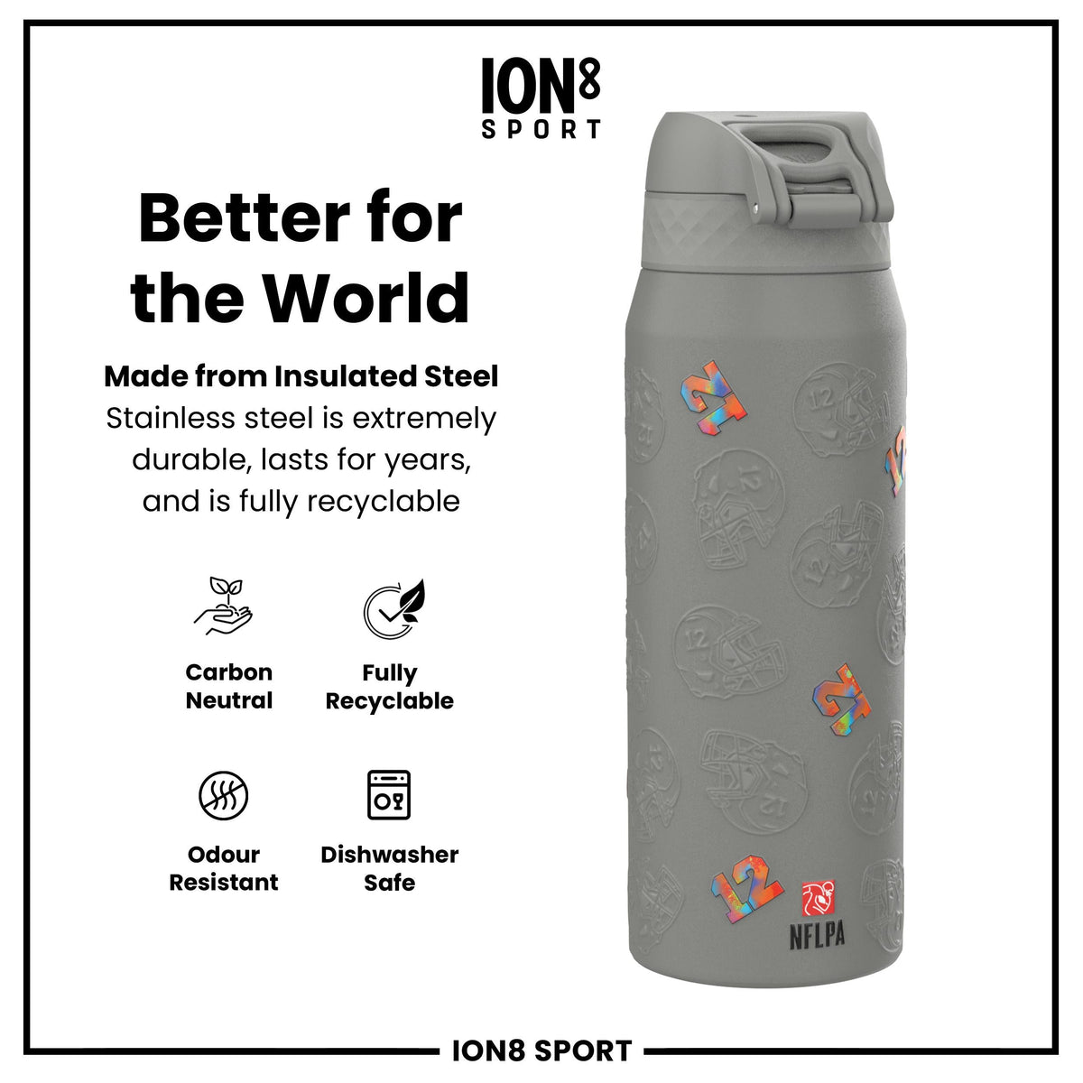 NFL x ION8, Inox isotherme, Signature Series, Puka Nacua, 750 ml