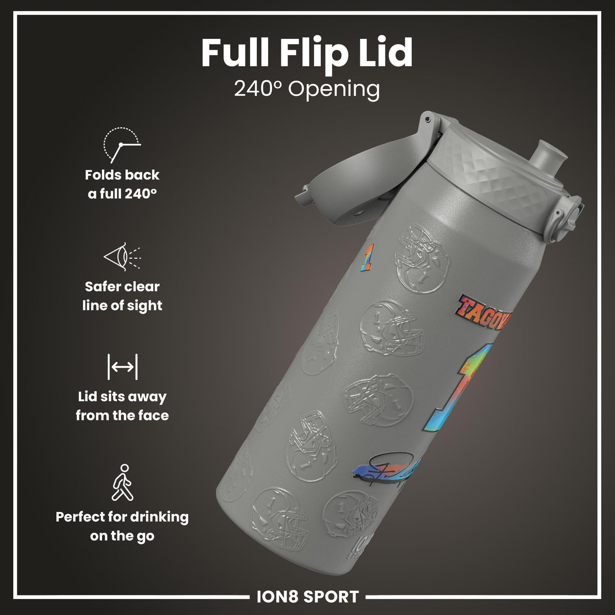 NFL x ION8, Inox isotherme, Signature Series, Tua Tagovailoa, 750 ml