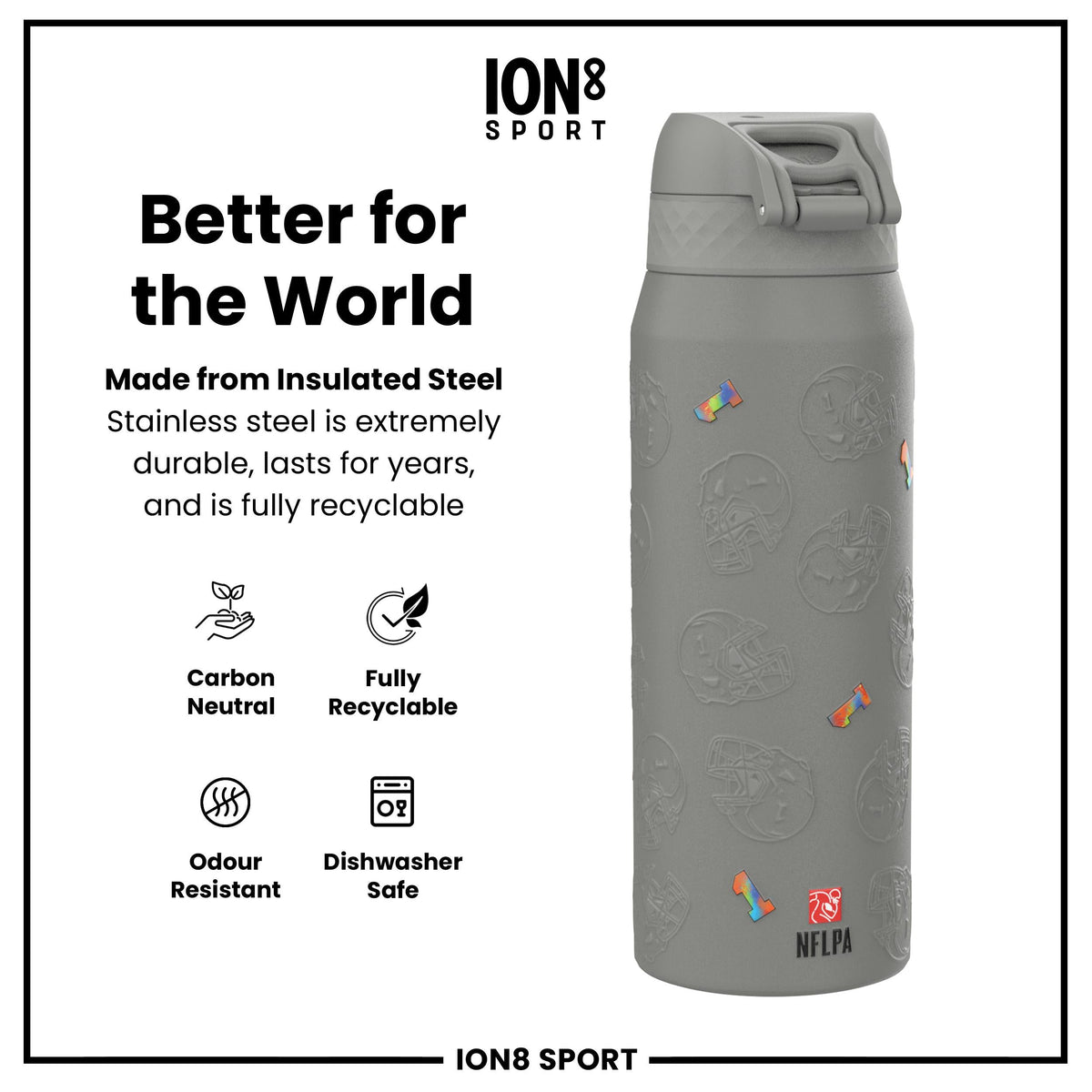 NFL x ION8, Inox isotherme, Signature Series, Tua Tagovailoa, 750 ml