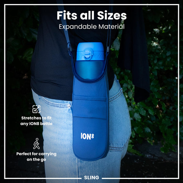 Sac bandoulière pour gourde, porte-bouteille, Navy