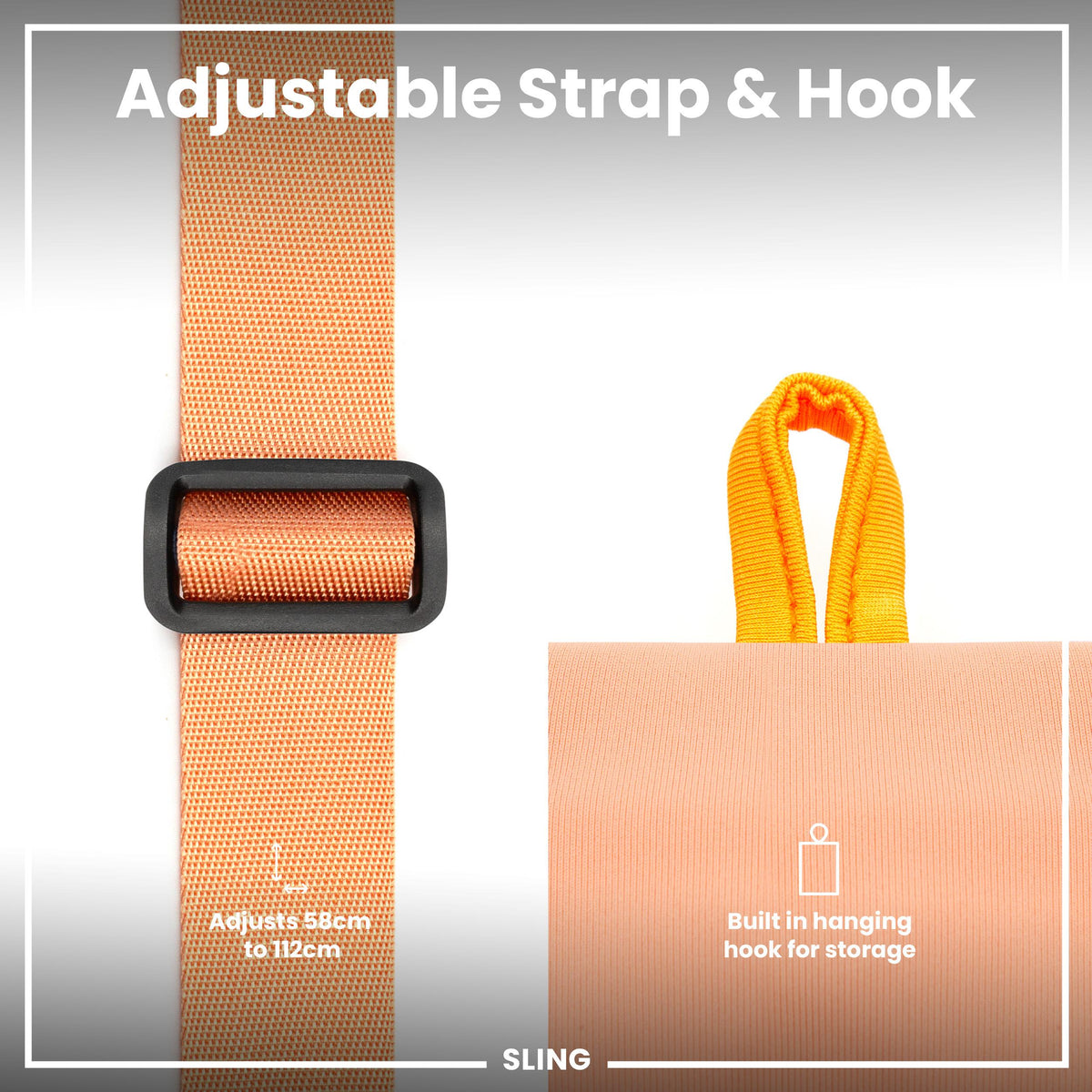 Sac bandoulière pour gourde, Corail