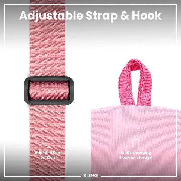 Sac bandoulière pour gourde, Rose